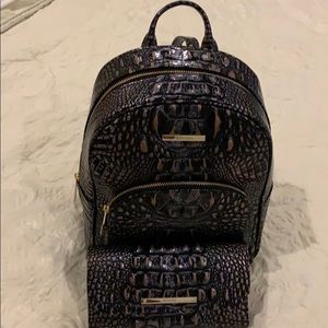 Brahmin backpack and wallet new never used